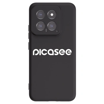 Picasee Μαύρη θήκη σιλικόνης για Xiaomi 14 - Picasee - new logo - white