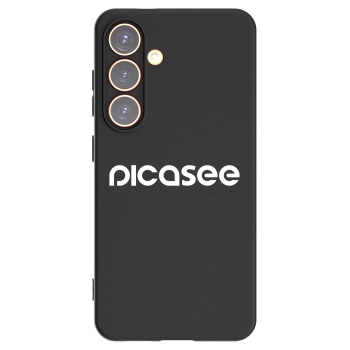 Picasee Μαύρη θήκη σιλικόνης για Samsung Galaxy S24 S921B 5G - Picasee - new logo - white