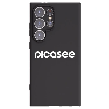 Picasee Μαύρη θήκη σιλικόνης για Samsung Galaxy S24 Ultra S928B 5G - Picasee - new logo - white