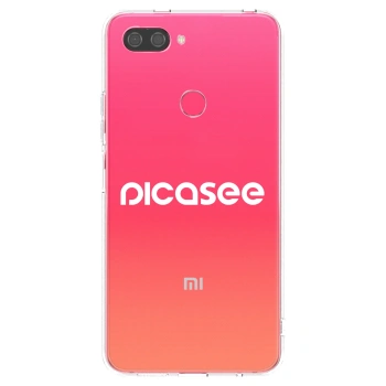 Picasee διαφανής θήκη σιλικόνης Xiaomi Mi 8 Lite - Picasee - new logo - white