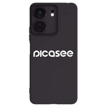 Picasee Μαύρη θήκη σιλικόνης για Xiaomi Redmi 13C 4G - Picasee - new logo - white