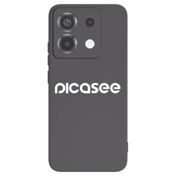 Picasee Μαύρη θήκη σιλικόνης για Xiaomi Poco X6 - Picasee - new logo - white