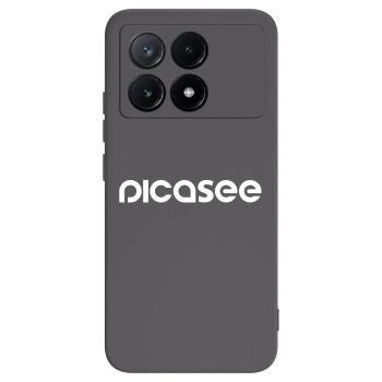 Picasee Μαύρη θήκη σιλικόνης για Xiaomi Poco X6 Pro - Picasee - new logo - white