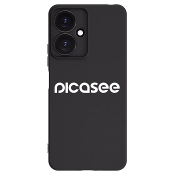 Picasee Μαύρη θήκη σιλικόνης για Xiaomi Redmi 13C 5G - Picasee - new logo - white