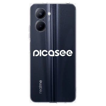 Picasee διαφανής θήκη σιλικόνης Realme C33 (2023) - Picasee - new logo - white