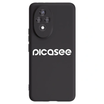Picasee Μαύρη θήκη σιλικόνης για Honor 200 5G - Picasee - new logo - white
