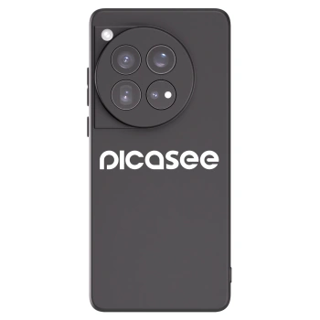 Picasee Μαύρη θήκη σιλικόνης για OnePlus 12 5G - Picasee - new logo - white