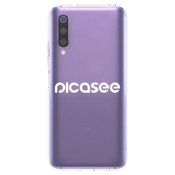 Picasee διαφανής θήκη σιλικόνης Xiaomi Mi 9 - Picasee - new logo - white