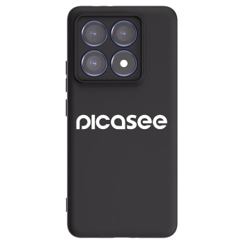 Picasee Μαύρη θήκη σιλικόνης για Xiaomi 14T Pro - Picasee - new logo - white