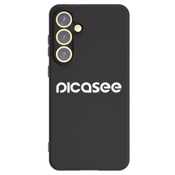 Picasee Μαύρη θήκη σιλικόνης για Samsung Galaxy S24 FE S721B - Picasee - new logo - white