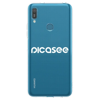 Picasee διαφανής θήκη σιλικόνης Huawei Y7 2019 - Picasee - new logo - white