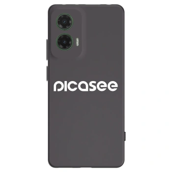 Picasee Μαύρη θήκη σιλικόνης για Motorola Moto G35 5G - Picasee - new logo - white