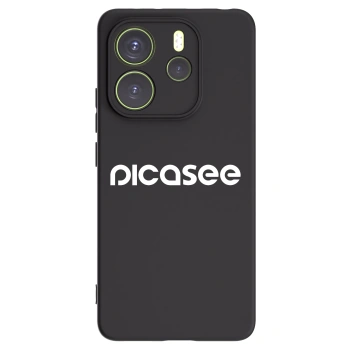 Picasee Μαύρη θήκη σιλικόνης για Xiaomi Redmi Note 14 4G - Picasee - new logo - white