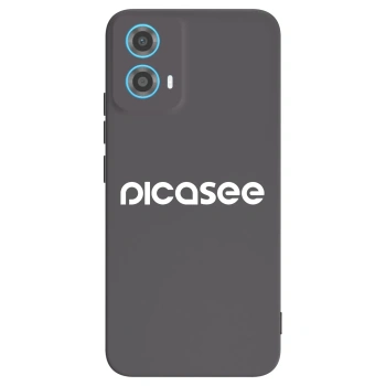 Picasee Μαύρη θήκη σιλικόνης για Motorola Moto G34 5G - Picasee - new logo - white