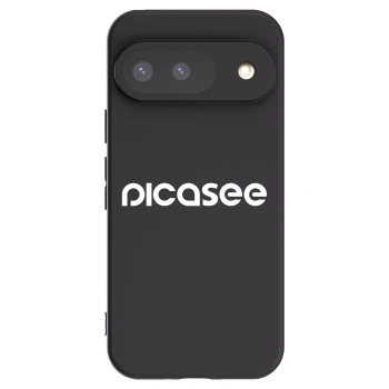Picasee Μαύρη θήκη σιλικόνης για Google Pixel 9 - Picasee - new logo - white