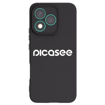 Picasee Μαύρη θήκη σιλικόνης για Honor 400 Lite 5G - Picasee - new logo - white