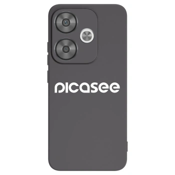 Picasee Μαύρη θήκη σιλικόνης για Xiaomi Poco F6 - Picasee - new logo - white