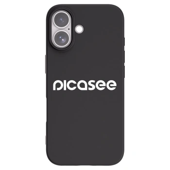 Picasee Μαύρη θήκη σιλικόνης για Apple iPhone 17 - Picasee - new logo - white