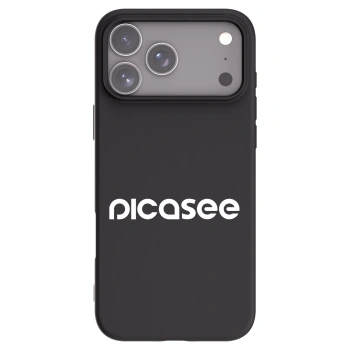 Picasee Μαύρη θήκη σιλικόνης για Apple iPhone 17 Pro Max - Picasee - new logo - white