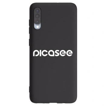 Picasee Μαύρη θήκη σιλικόνης για Samsung Galaxy A70 A705F - Picasee - new logo - white