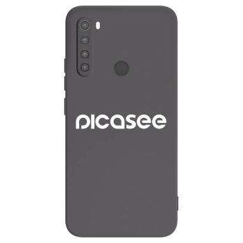 Picasee Μαύρη θήκη σιλικόνης για Xiaomi Redmi Note 8 - Picasee - new logo - white
