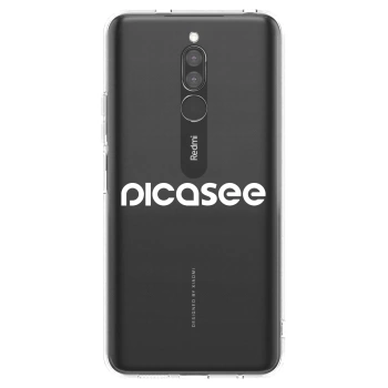Picasee διαφανής θήκη σιλικόνης Xiaomi Redmi 8 - Picasee - new logo - white