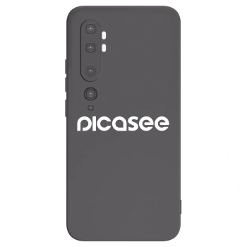 Picasee Μαύρη θήκη σιλικόνης για Xiaomi Mi Note 10 (Pro) - Picasee - new logo - white