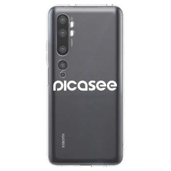 Picasee διαφανής θήκη σιλικόνης Xiaomi Mi Note 10 (Pro) - Picasee - new logo - white