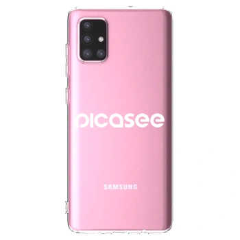 Picasee διαφανής θήκη σιλικόνης Samsung Galaxy A71 A715F - Picasee - new logo - white