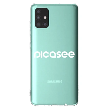 Picasee διαφανής θήκη σιλικόνης Samsung Galaxy A51 A515F - Picasee - new logo - white