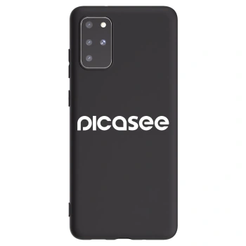 Picasee Μαύρη θήκη σιλικόνης για Samsung Galaxy S20+ G985F - Picasee - new logo - white