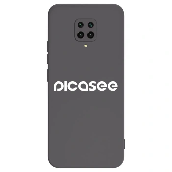 Picasee Μαύρη θήκη σιλικόνης για Xiaomi Redmi Note 9 Pro - Picasee - new logo - white