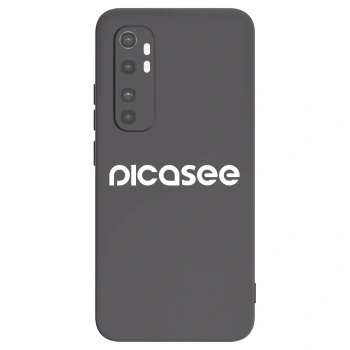 Picasee Μαύρη θήκη σιλικόνης για Xiaomi Mi Note 10 Lite - Picasee - new logo - white
