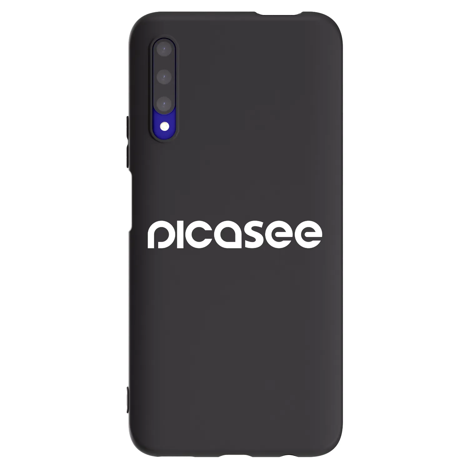Picasee Μαύρη θήκη σιλικόνης για Honor 9X Pro - Picasee - new logo - white
