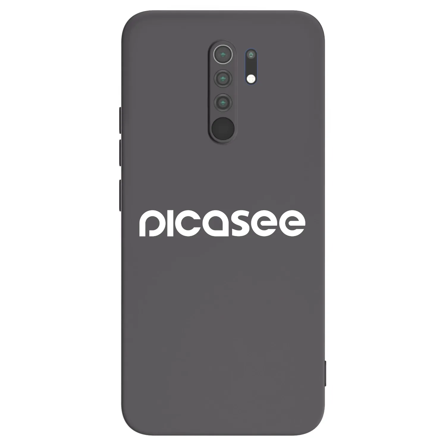 Picasee Μαύρη θήκη σιλικόνης για Xiaomi Redmi 9 - Picasee - new logo - white