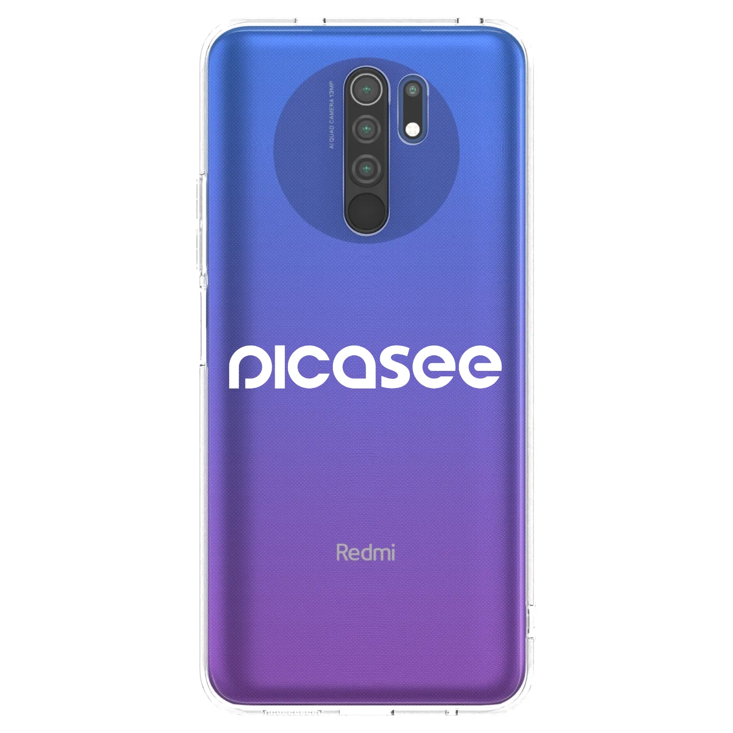 Picasee διαφανής θήκη σιλικόνης Xiaomi Redmi 9 - Picasee - new logo - white