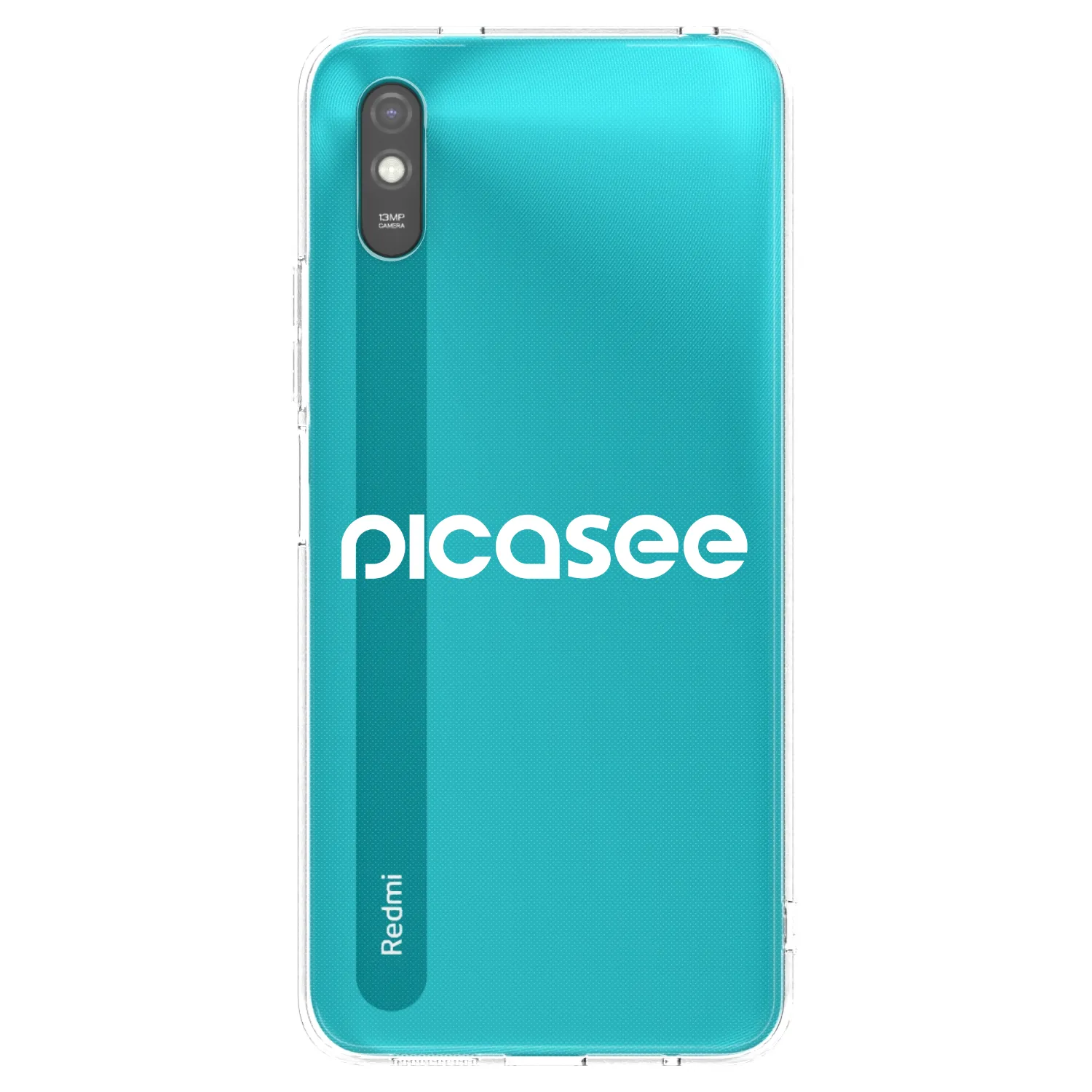 Picasee διαφανής θήκη σιλικόνης Xiaomi Redmi 9A - Picasee - new logo - white