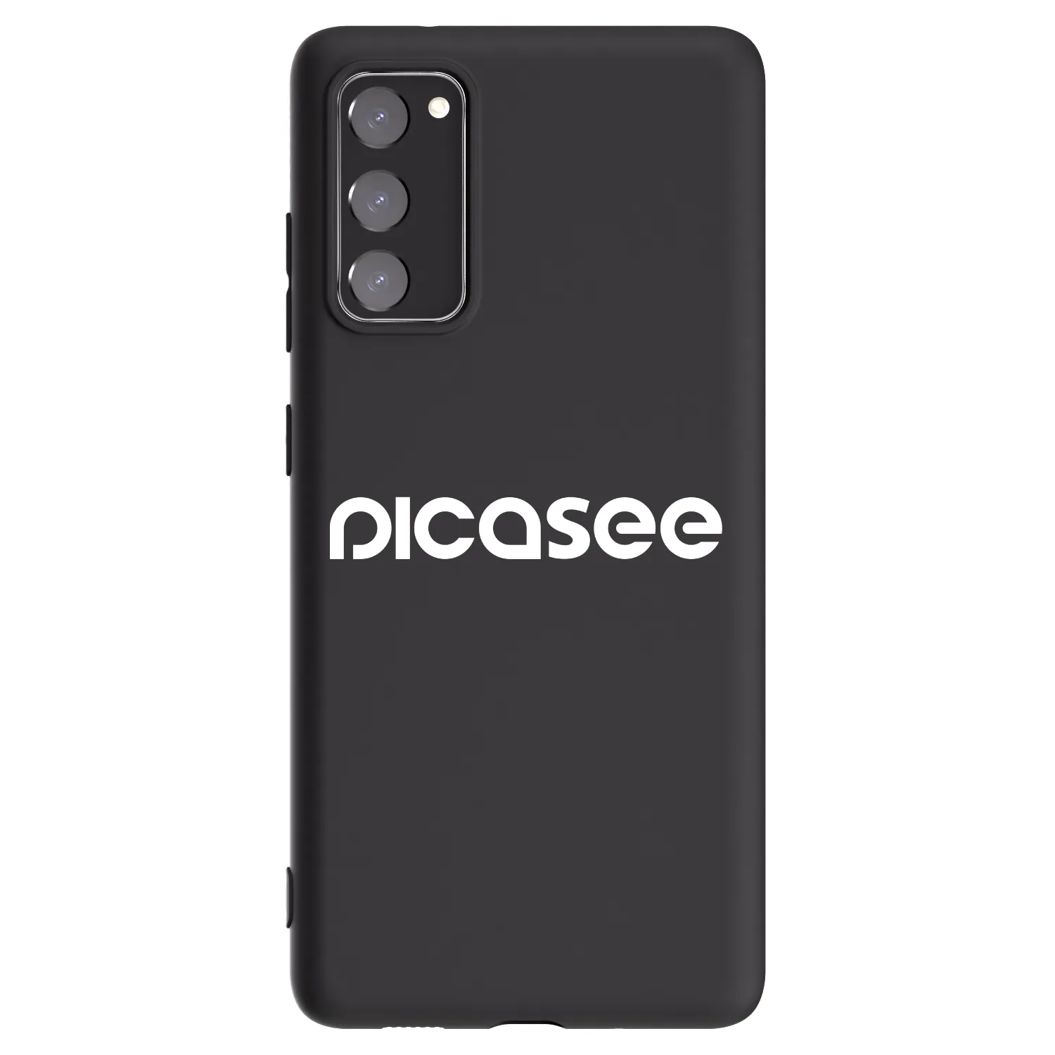 Picasee Μαύρη θήκη σιλικόνης για Samsung Galaxy S20 FE - Picasee - new logo - white