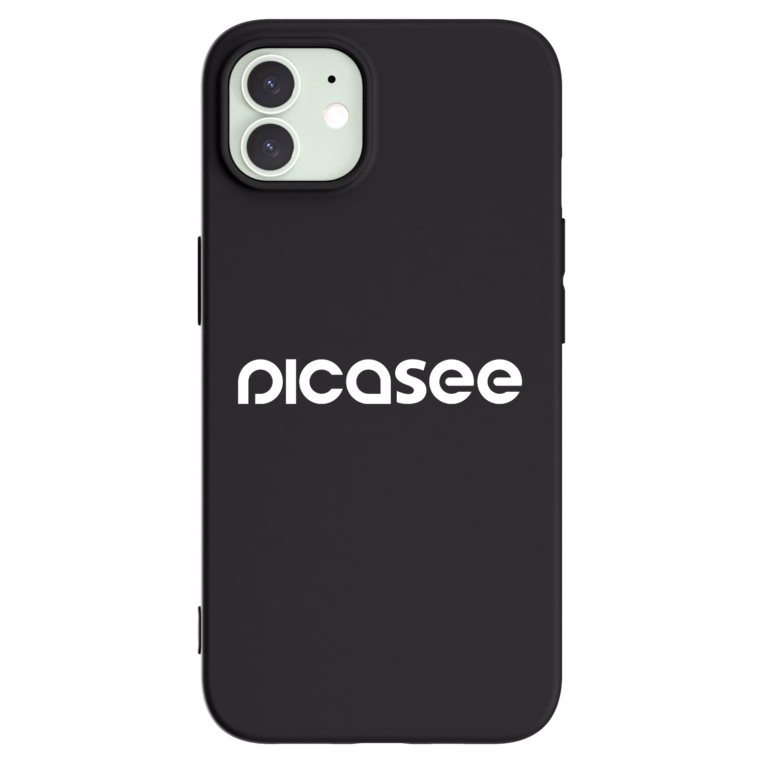 Picasee Μαύρη θήκη σιλικόνης για Apple iPhone 12 Pro - Picasee - new logo - white