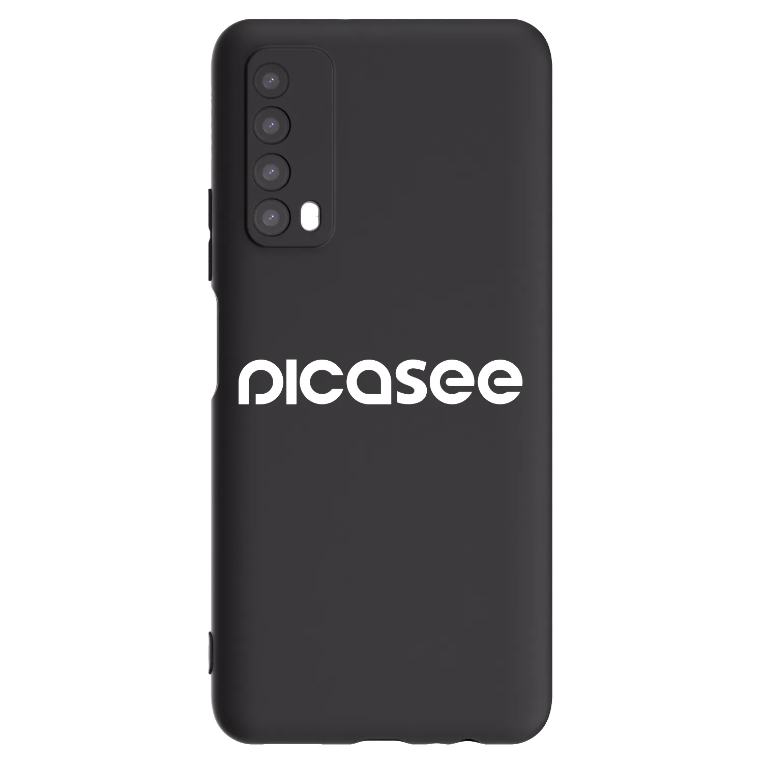 Picasee Μαύρη θήκη σιλικόνης για Huawei P Smart 2021 - Picasee - new logo - white