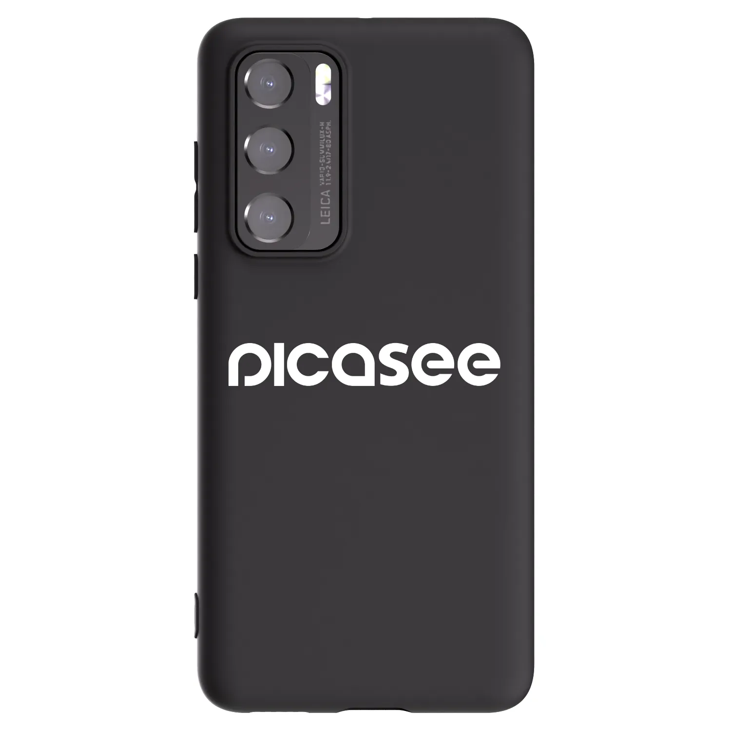 Picasee Μαύρη θήκη σιλικόνης για Huawei P40 - Picasee - new logo - white