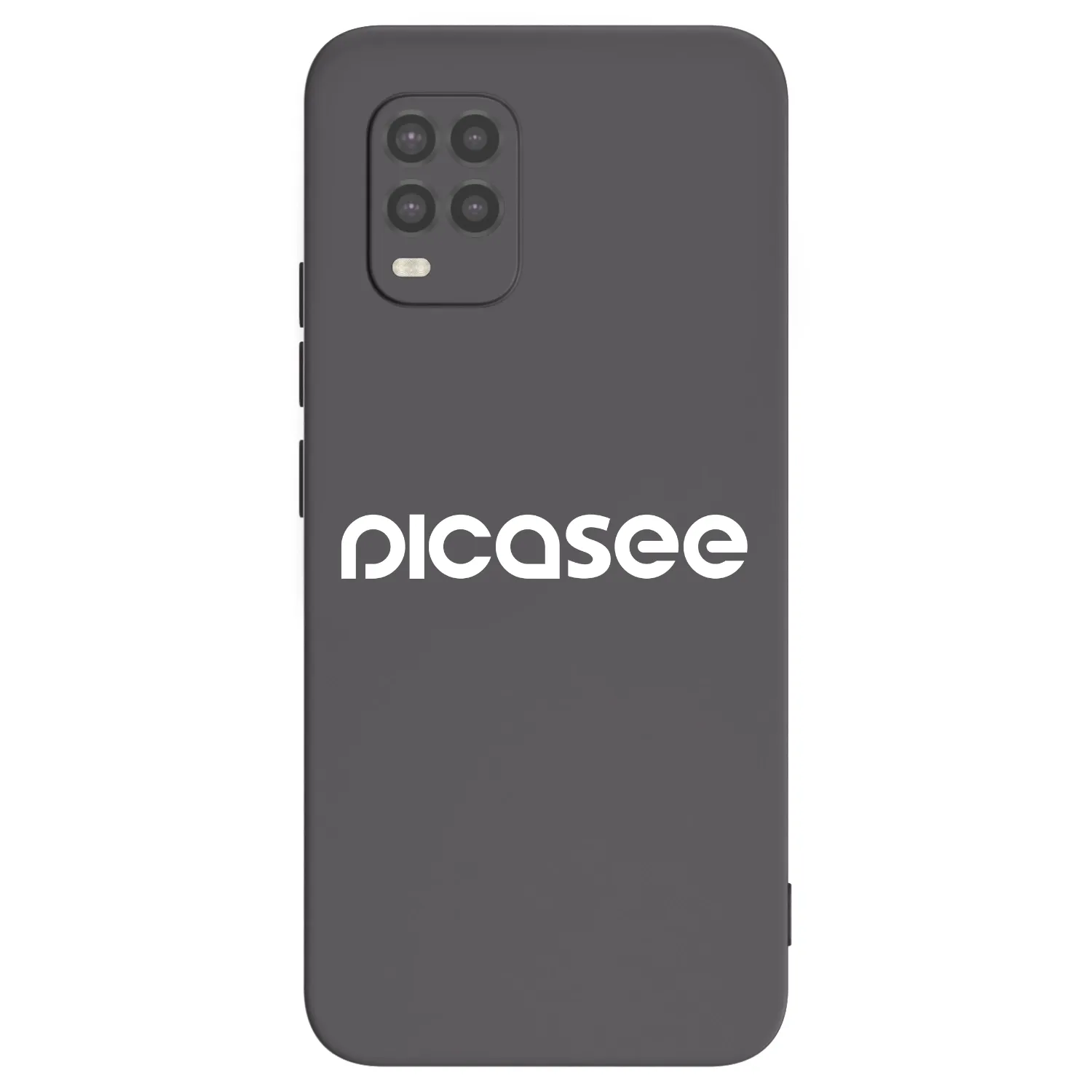 Picasee Μαύρη θήκη σιλικόνης για Xiaomi Mi 10 Lite - Picasee - new logo - white