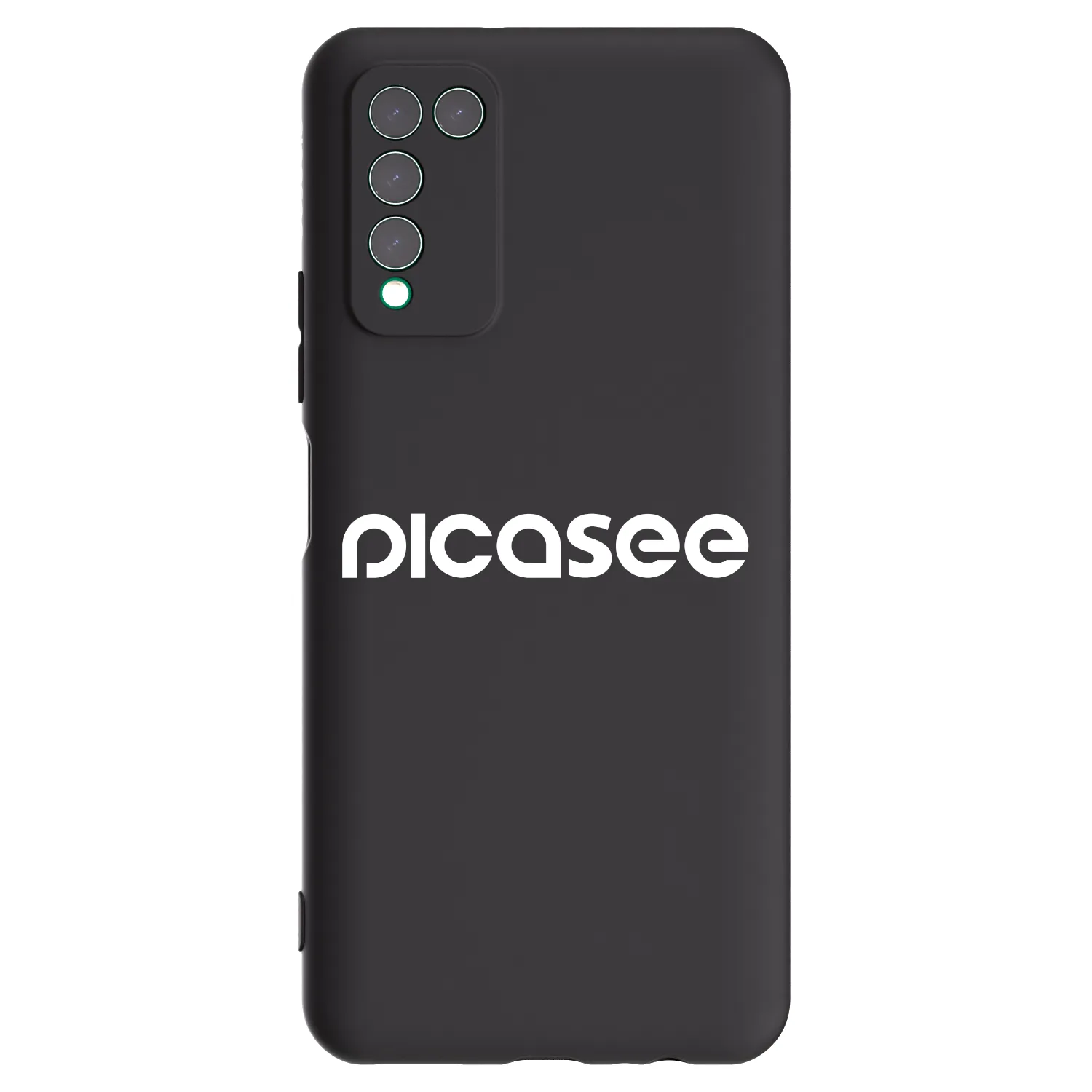 Picasee Μαύρη θήκη σιλικόνης για Honor 10X Lite - Picasee - new logo - white