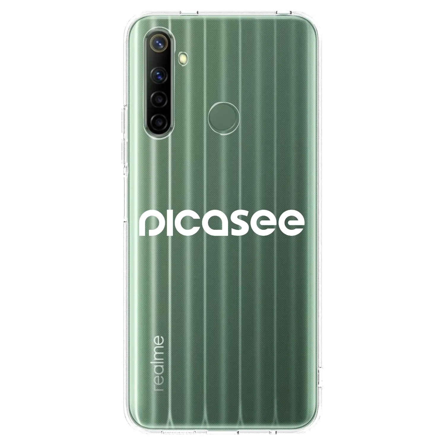 Picasee διαφανής θήκη σιλικόνης Realme 6i - Picasee - new logo - white