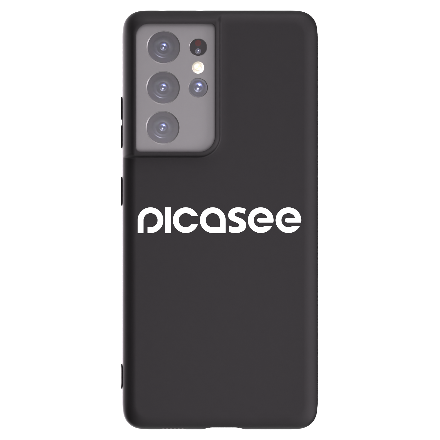 Picasee Μαύρη θήκη σιλικόνης για Samsung Galaxy S21 Ultra 5G G998B - Picasee - new logo - white