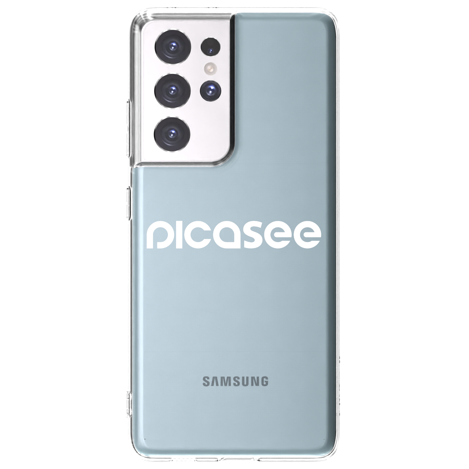 Picasee διαφανής θήκη σιλικόνης Samsung Galaxy S21 Ultra 5G G998B - Picasee - new logo - white