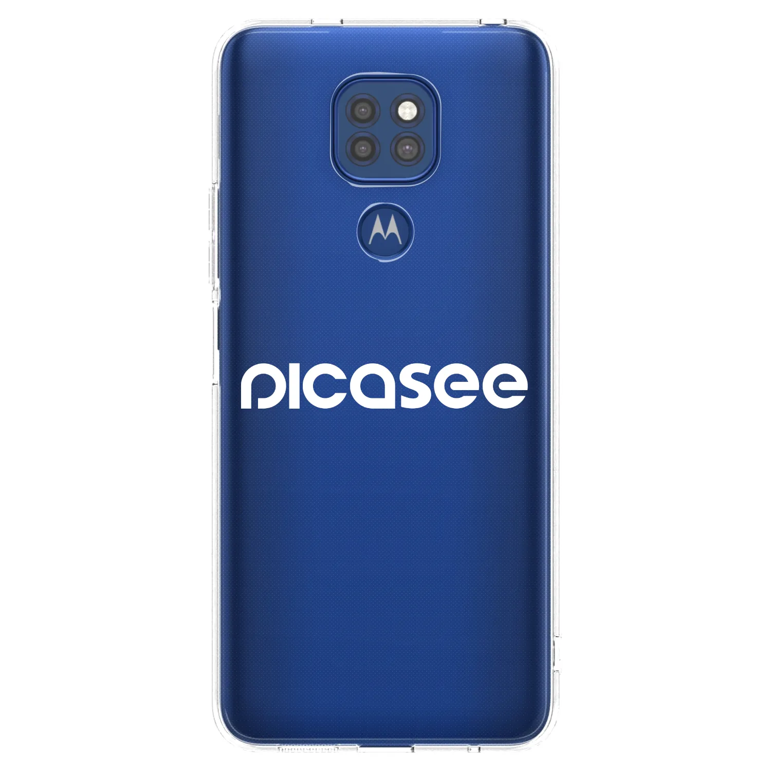 Picasee διαφανής θήκη σιλικόνης Motorola Moto G9 Play - Picasee - new logo - white