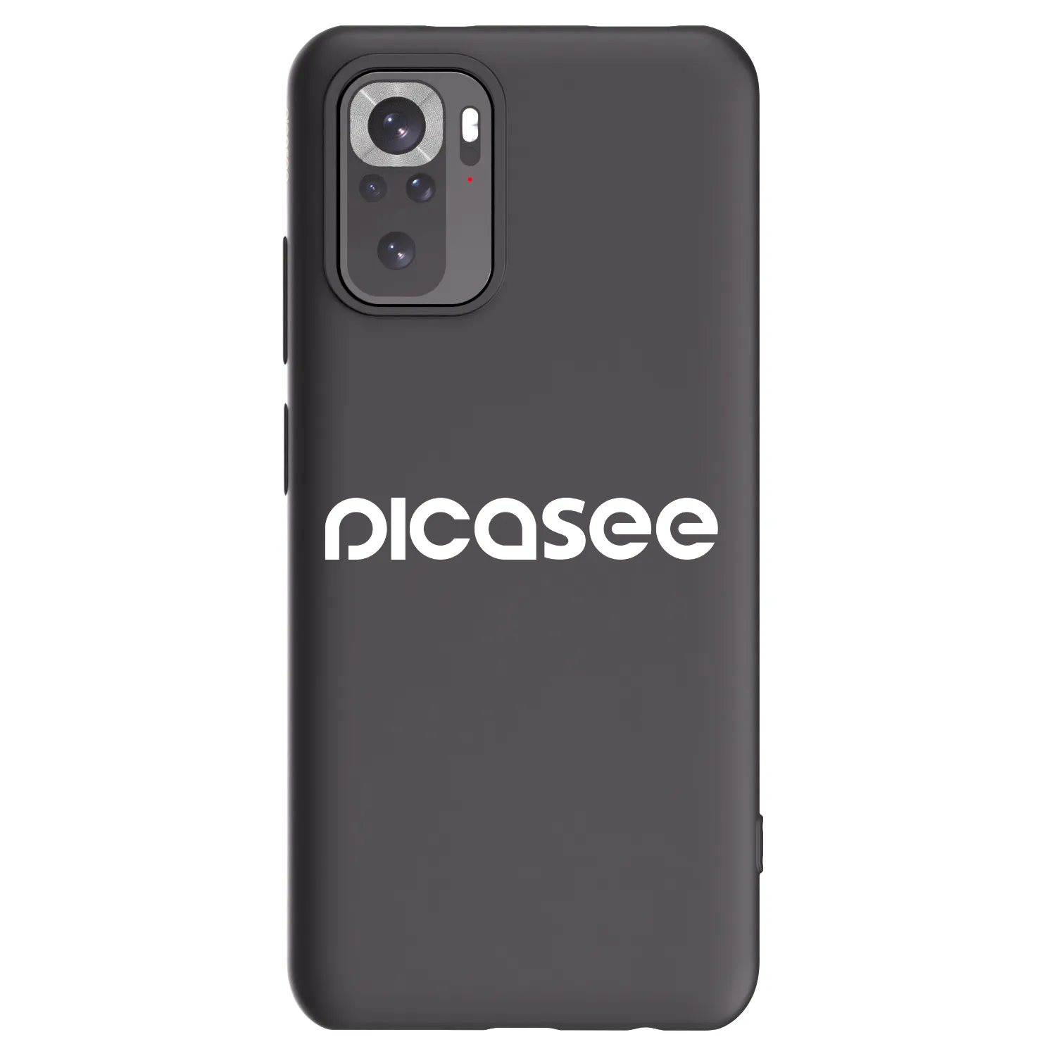 Picasee Μαύρη θήκη σιλικόνης για Xiaomi Redmi Note 10 - Picasee - new logo - white