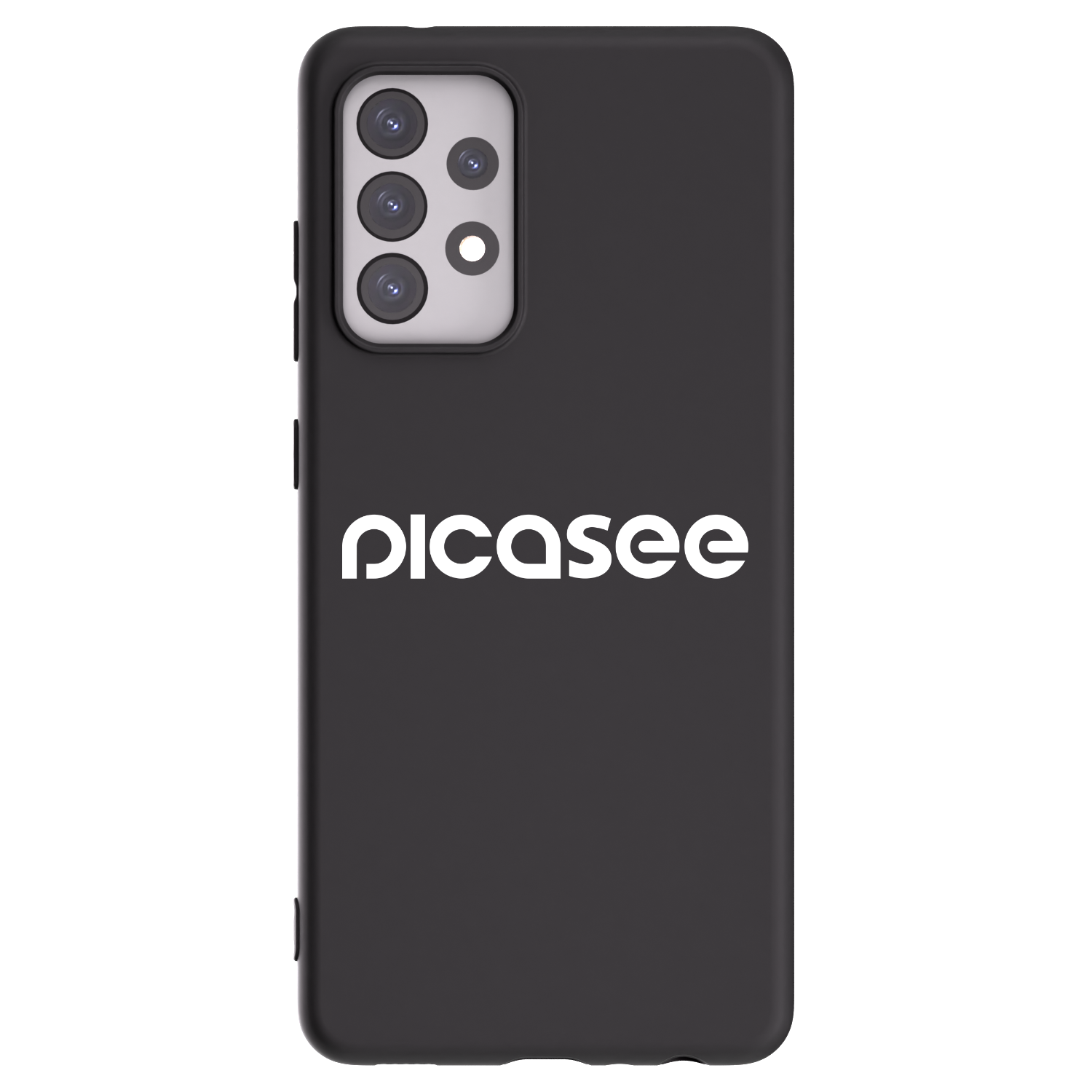 Picasee Μαύρη θήκη σιλικόνης για Samsung Galaxy A52 5G A525F - Picasee - new logo - white