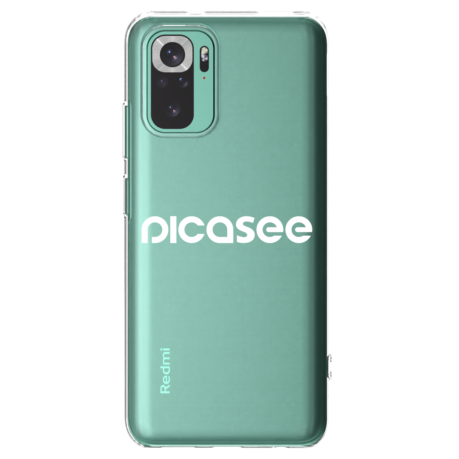 Picasee διαφανής θήκη σιλικόνης Xiaomi Redmi Note 10 Pro - Picasee - new logo - white